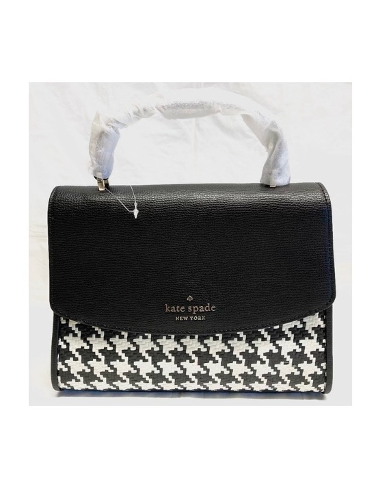 Kate Spade Handbags - NWOT Kate Spade Darcy Top Handle Woven Houdstooth Crossbody